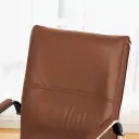 Bowed Leather Office Chair thumbnail 9