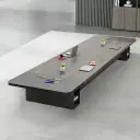 Office Boardroom Rounded Edge Meeting Table - Maoters thumbnail 1