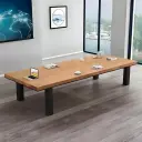 Modern Solid Wood Conference Table for Office Meetings - Maoters thumbnail 1