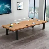 Modern Solid Wood Conference Table for Office Meetings - Maoters thumbnail 1