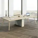 High-rise Minimal Office Conference Table - Maoters thumbnail 1
