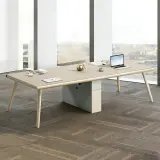 High-rise Minimal Office Conference Table - Maoters thumbnail 1