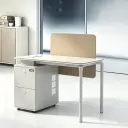 Simple Modern Desk with Storage - Maoters thumbnail 1
