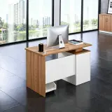 Simple Single Desktop Computer Desk - Maoters thumbnail 1
