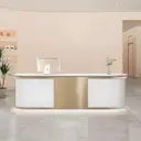Luxury Salon Curved Reception Desk - Maoters thumbnail 2