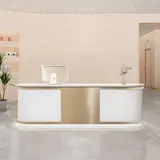 Luxury Salon Curved Reception Desk - Maoters thumbnail 2