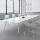 Light Office Simple White Boardroom Table - Maoters thumbnail 2