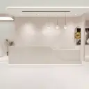 Modern Wave Curved Reception Desk for Salons - Maoters thumbnail 1