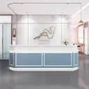 Rectangle Engineered Wood Reception Desk thumbnail 3