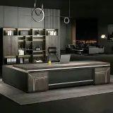 Dual-Drawer Executive Desk thumbnail 2