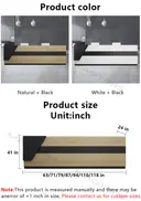 Modern Asymmetrical Wood Front Desk - Maoters thumbnail 7