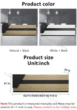 Modern Asymmetrical Wood Front Desk - Maoters thumbnail 7