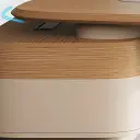 Modern Curved L-Shaped Executive Office Desk - Maoters thumbnail 9
