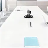 Office Area Modern White Conference Table - Maoters thumbnail 7
