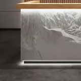 Rough Stone LED Light Reception Counter - Maoters thumbnail 8