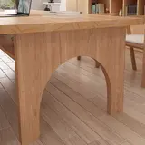 Modern Wood Conference Table with Arched Legs - Maoters thumbnail 8