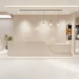 Modern Wave Curved Reception Desk for Salons - Maoters thumbnail 2