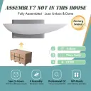 Lobby Curved White Reception Desk - Maoters thumbnail 4