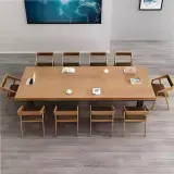 Modern Solid Wood Conference Table for Office Meetings - Maoters thumbnail 4