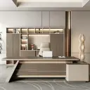 Office L-Shaped Executive Desk - Maoters thumbnail 4