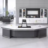 Luxury Office Wide Symmetric Executive Desk - Maoters thumbnail 2