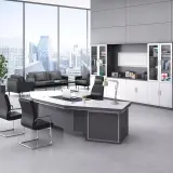 Luxury Office Wide Symmetric Executive Desk - Maoters thumbnail 3