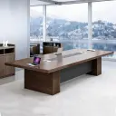 Large Wood-Style Conference Table - Maoters thumbnail 1