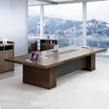 Large Wood-Style Conference Table - Maoters thumbnail 1
