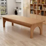 Modern Wood Conference Table with Arched Legs - Maoters thumbnail 1