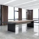 Modern Minimalist Rectangular Conference Table - Maoters thumbnail 1