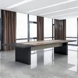Modern Minimalist Rectangular Conference Table - Maoters thumbnail 1