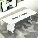 Contemporary Rectangular Conference Table thumbnail 1