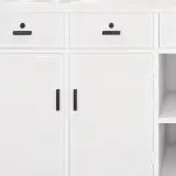Minimalist Rounded Salon Reception Desk - Maoters thumbnail 11