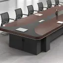 Large Boardroom Two-Tone Conference Table - Maoters thumbnail 10