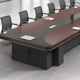 Large Boardroom Two-Tone Conference Table - Maoters thumbnail 10