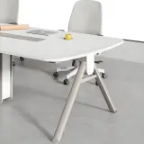 Morden Simple White Conference Table - Maoters thumbnail 9