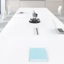 Light Office Simple White Boardroom Table - Maoters thumbnail 9