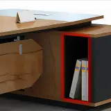 Modern Manager Office Two-Tone Executive Desk - Maoters thumbnail 9