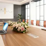 Contemporary Minimalist Office Conference Table thumbnail 6