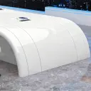 Innovative Large White Lacquered Conference Table thumbnail 10