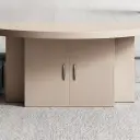 Light Luxury Conference Table – Simple Modern Oval thumbnail 7