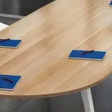 Modern Rounded Rectangular Wood Conference Table - Maoters thumbnail 9