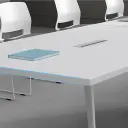 Light Office Simple White Boardroom Table - Maoters thumbnail 8