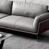 Simple Business Leather Sofa – Maoters thumbnail 12