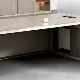 Modern-Style Color-Blocked Executive Desk - Maoters thumbnail 10