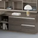 Modern L-Shaped Executive Desk with Storage - Maoters thumbnail 9