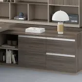 Modern L-Shaped Executive Desk with Storage - Maoters thumbnail 9
