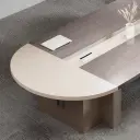Light Luxury Conference Table – Simple Modern Oval thumbnail 8