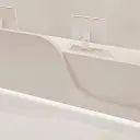Modern Wave Curved Reception Desk for Salons - Maoters thumbnail 11