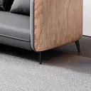 Wood Grain Leather Sofa - Maoters thumbnail 10